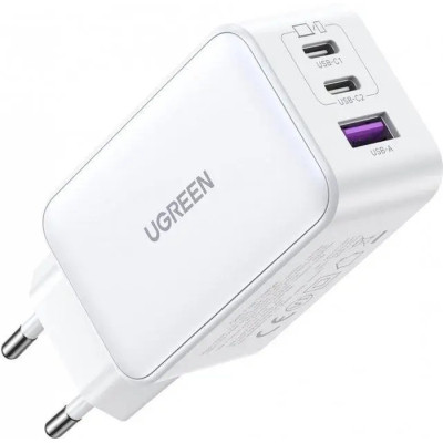 Зарядное устройство Ugreen 1xUSB + 2xUSB-C 65W GaN CD244 white (15334) Винница - изображение 3