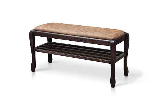 Банкетка з полкою Сієста 1100, т.горіх/бежева ткан Київ