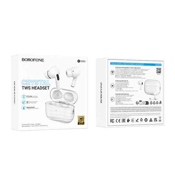 Беспроводные наушники BOROFONE BW84 Dream true wireless BT headset White Одесса