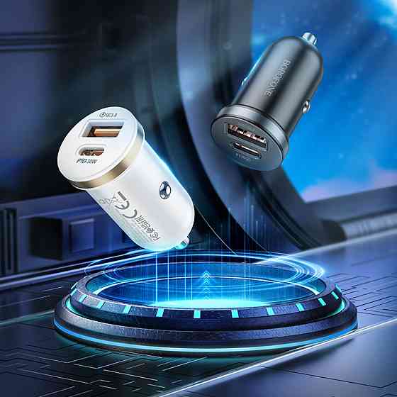 Автомобільний зарядний пристрій BOROFONE BZ22 Scenery dual port PD30W+QC3.0 Black 6941991105180 Одеса