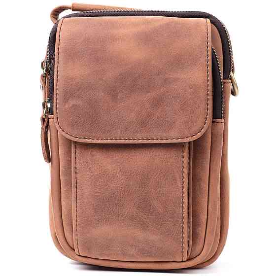 Винтажная сумка для мужчин из натуральной кожи Vintage 22811 Коричневый Киев