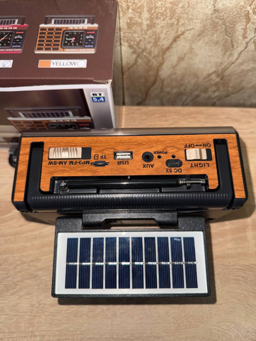 Радиоприемник Bluetooth Solar Meier MD-919-S с солнечной панелью, фонарем, MP3, USB, TF, аккумулятором 18650 Одесса - изображение 10
