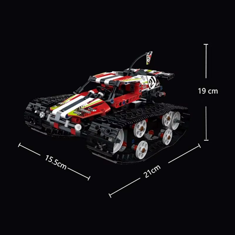 Конструктор гоночна машина на гусеничному ходу на дистанційному керуванні на 415 деталей, червоний Кам'янець-Подільський - фото 3