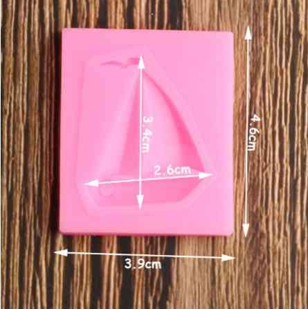 Молд кондитерский Кораблик 39 на 46 мм розовый Киев