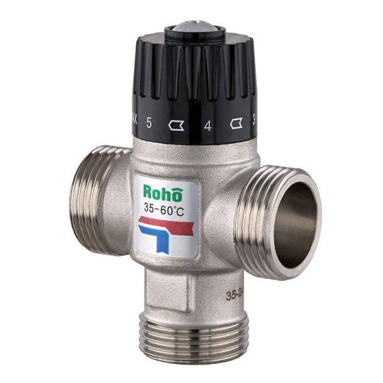 Клапан змішувальний Roho R1207-100 - 1" ЗР термостатичний (35-60*C) (RO1022) ( 24785 ) Харків