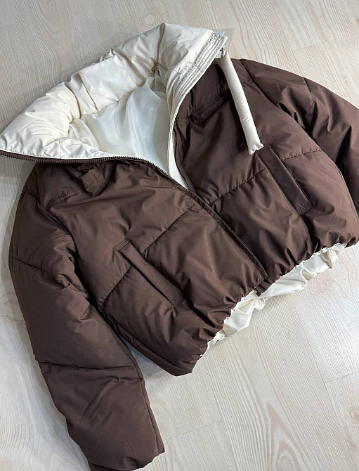 Куртка женская Fashions 87265 короткая с подвесом на бегунке демисезонная коричневая, коричневый, L Киев - изображение 10