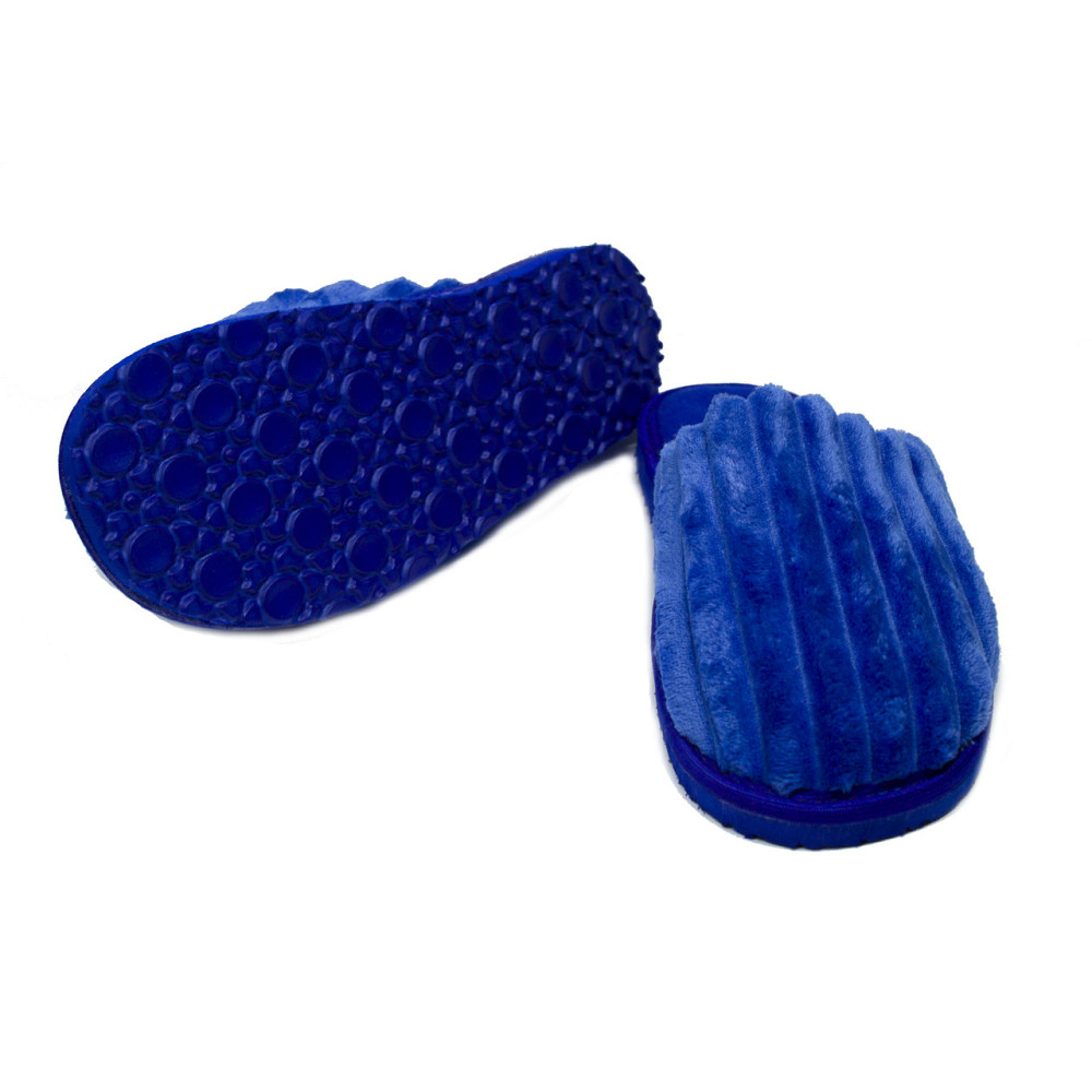 Капці чоловічі сині великий вельвет закритий носок ЕЛЕКТРИК Одеса - фото 4