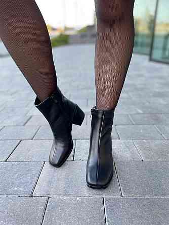 SANTINI Черевики жіночі SANTINI чорні натуральна шкіра висота 14см каблук 6см (974942-11) Коломия