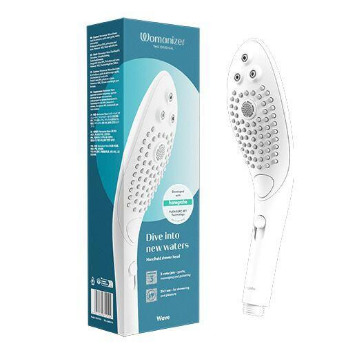Насадка-стимулятор для душа 2в1 Womanizer Wave White, массажер для интимных зон Sex Aura Киев - изображение 7