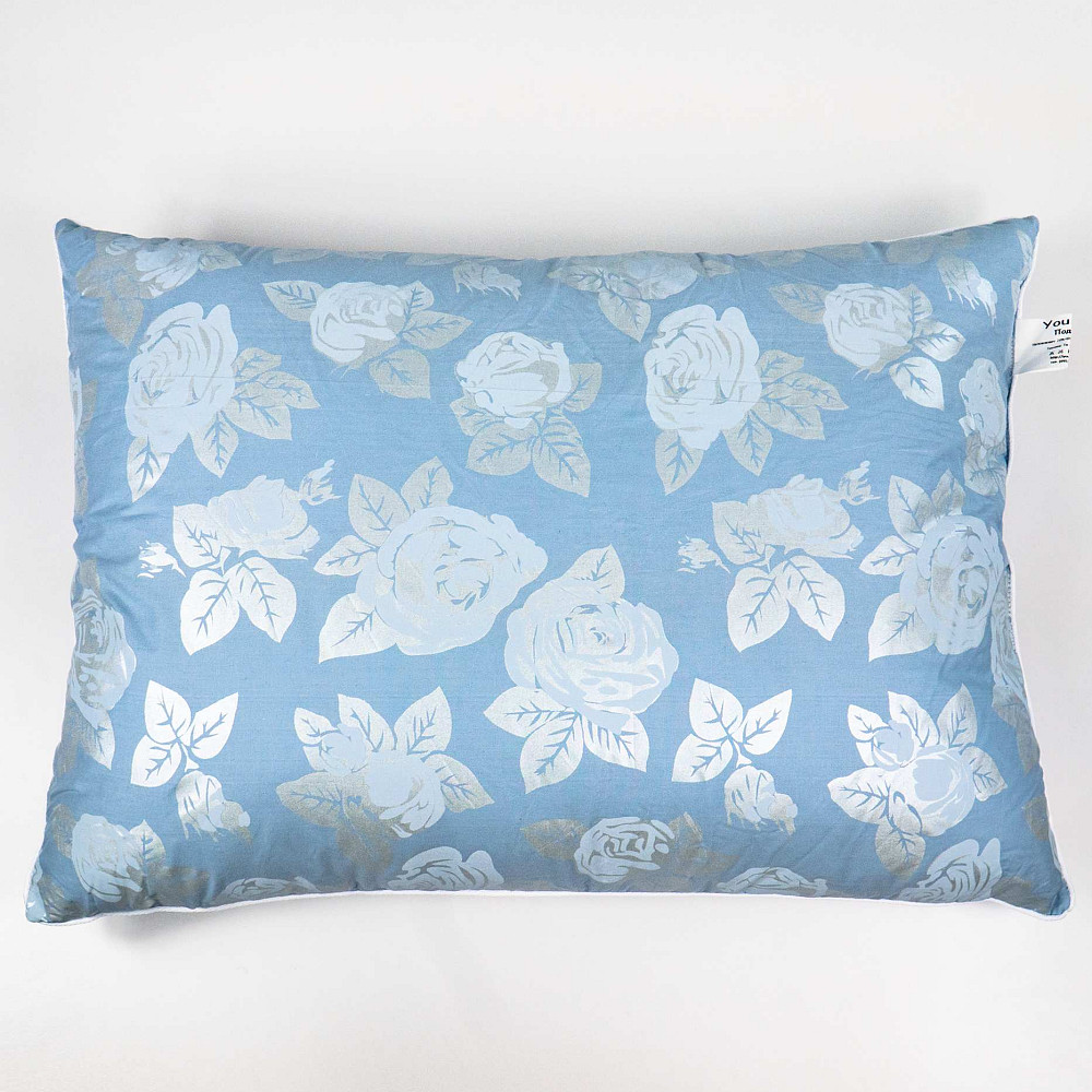 Подушка пуховая YouStar 20% пух 80% перо - упругая 40x60 см (Голубой) Сумы - изображение 3