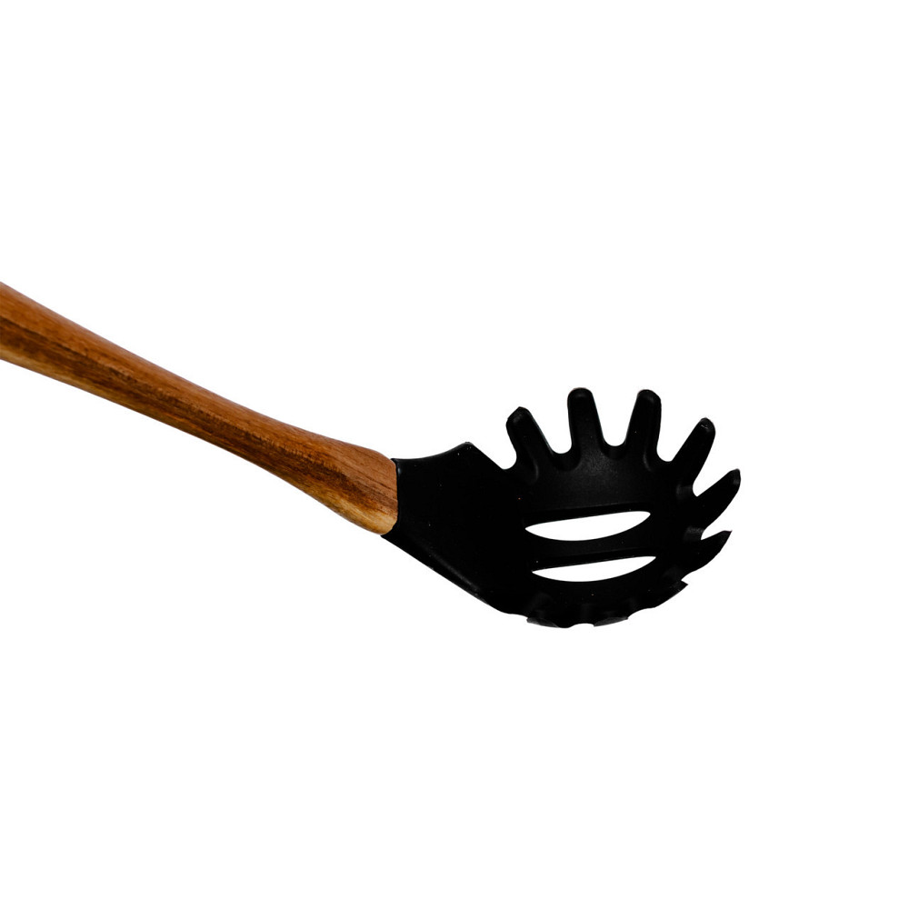 Силиконовая ложка для спагетти с деревянной ручкой 30 (см) ложка для макарон, пасты лопатка для спагетти HP-8-57 Киев - изображение 2