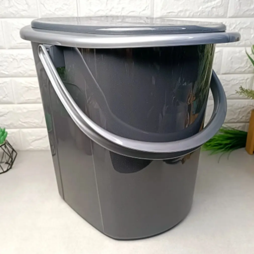 Відро-туалет 22л пластик граніт/сірий Алеана Житомир