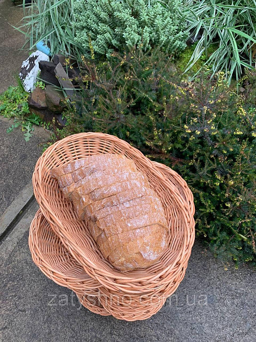 Корзина плетеная подарочная  | корзина из лозы овальная  |плетеная корзина на новый год Киев - изображение 2
