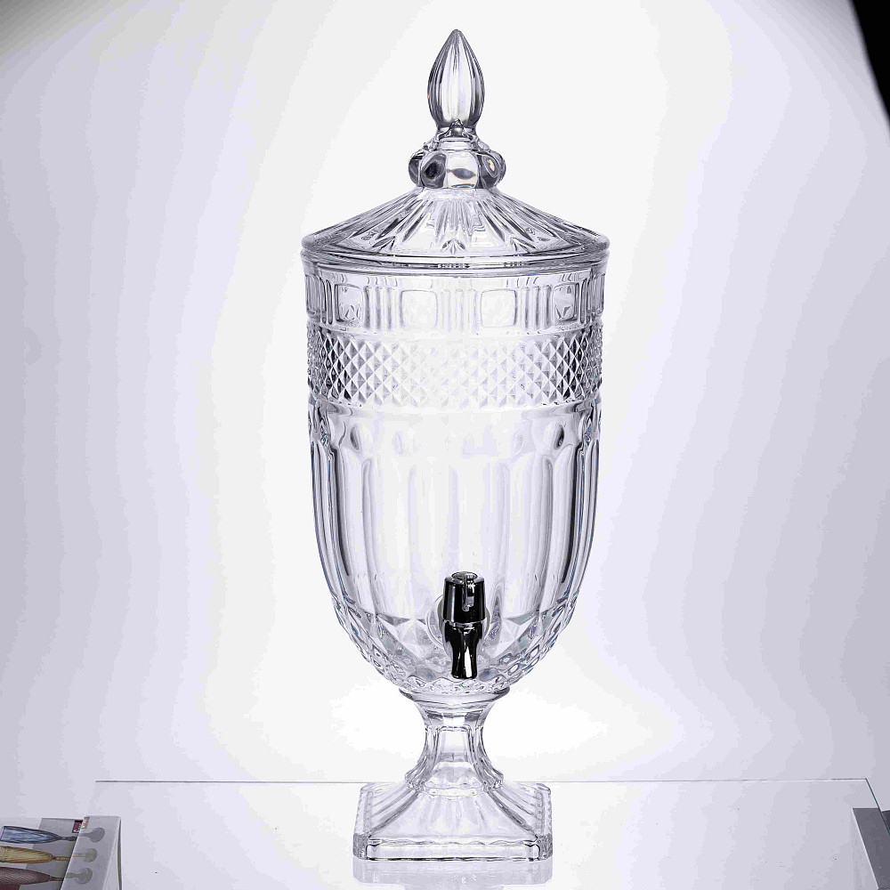 Лимонадниця Topaz Crystal 5л із краном HP-19-294 глек диспенсер для напоїв прозорий Коломия - фото 1