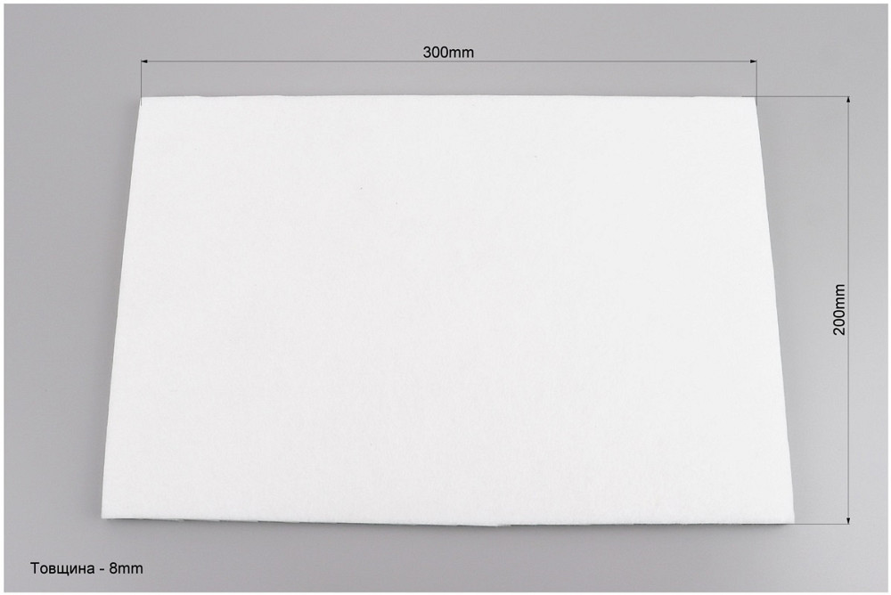 Фільтр повітряний фібра - "заготовка" 200*300*8мм Киев - изображение 2