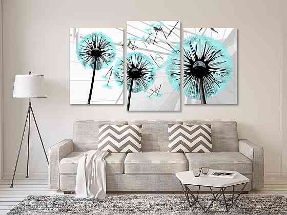 Модульная картина в гостиную / спальню Кульбаба   Art-633_3 100x150 см Киев