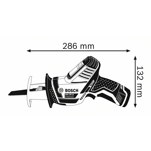 Аккумуляторная ножовка Bosch GSA 12V-14 Professional без акб и ж/п (060164L902) Киев - изображение 7