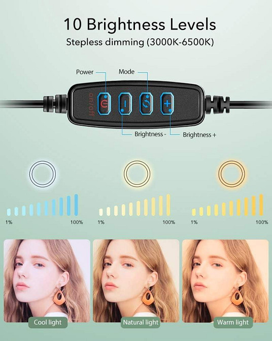 Кольцевая LED лампа ESR 10