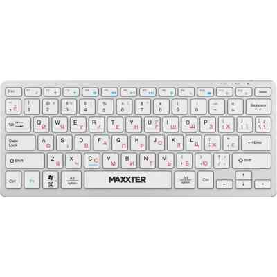 Клавіатура Maxxter KBW-C01S-UA Wireless UA White (KBW-C01S-UA) Вінниця