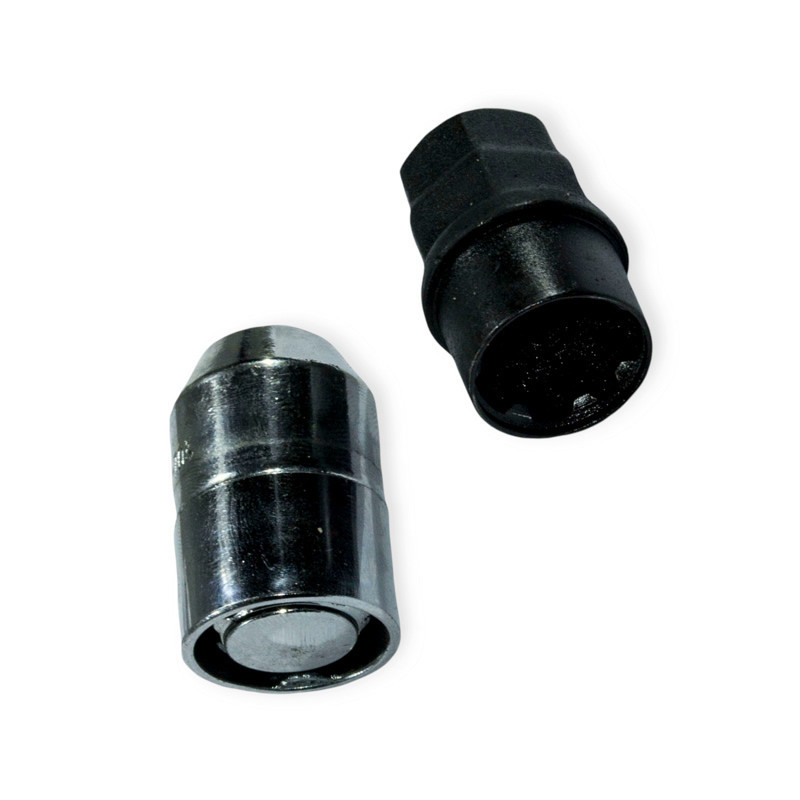 Гайка колісна хром 12х36 (ш 1,5) конус закр, секр. (оберти кільце 2ключа) Мукачево - фото 1