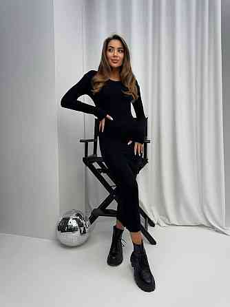 Женское трендовое платье из трикотажа рубчик Одесса