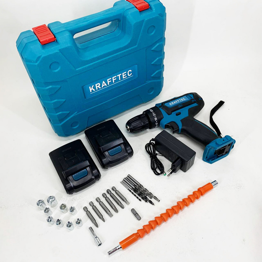 Шуруповерт з різними насадками та пристосуваннями, Акумуляторний шуруповерт з насадками в кейсі BC-15 Львів - фото 4