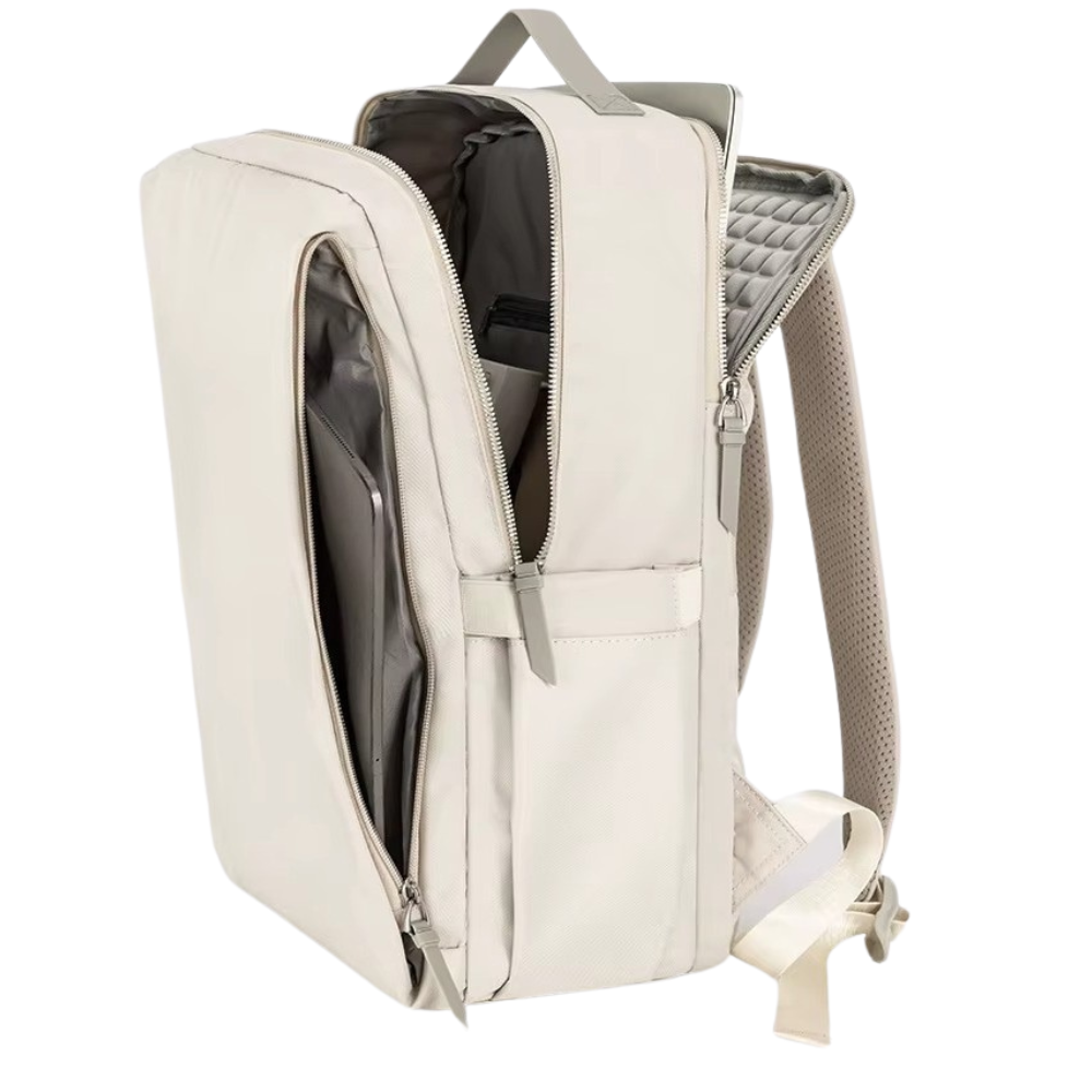 Рюкзак городской для ноутбука с противоударным отделением, дорожный для путешествий 41х30х13 см,белый Каменец-Подольский - изображение 2