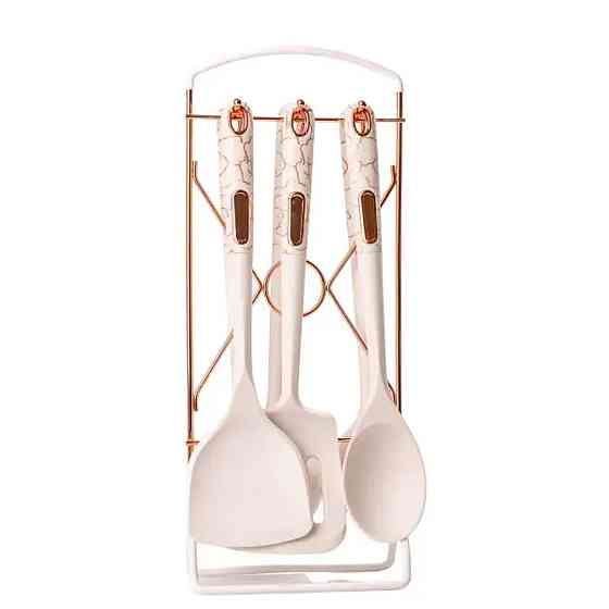 Набір кухонного приладдя на підставці 6 штук кухонні аксесуари YRUR3 Коломия