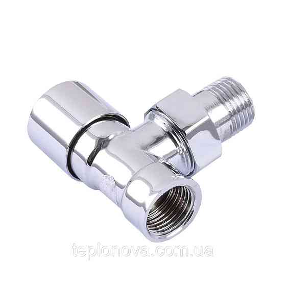 Кран вентильный угловой с американкой SOLOMON 1/2″ CHROM 1844 п/ключ Черновцы