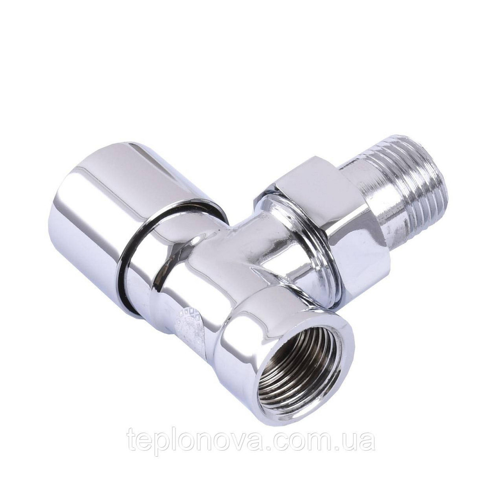 Кран вентильный угловой с американкой SOLOMON 1/2″ CHROM 1844 п/ключ Черновцы - изображение 5