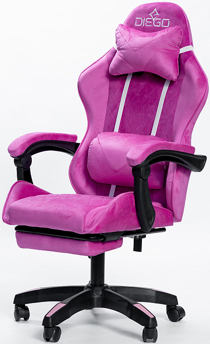 Крісло геймерське DIEGO ALCANTARA PRO Pink Київ - фото 2