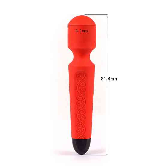 ВІБРОМАСАЖЕР "AV vibrating wand", 10 режимів вібрації та 4 варіанти швидкості Sex Aura Київ
