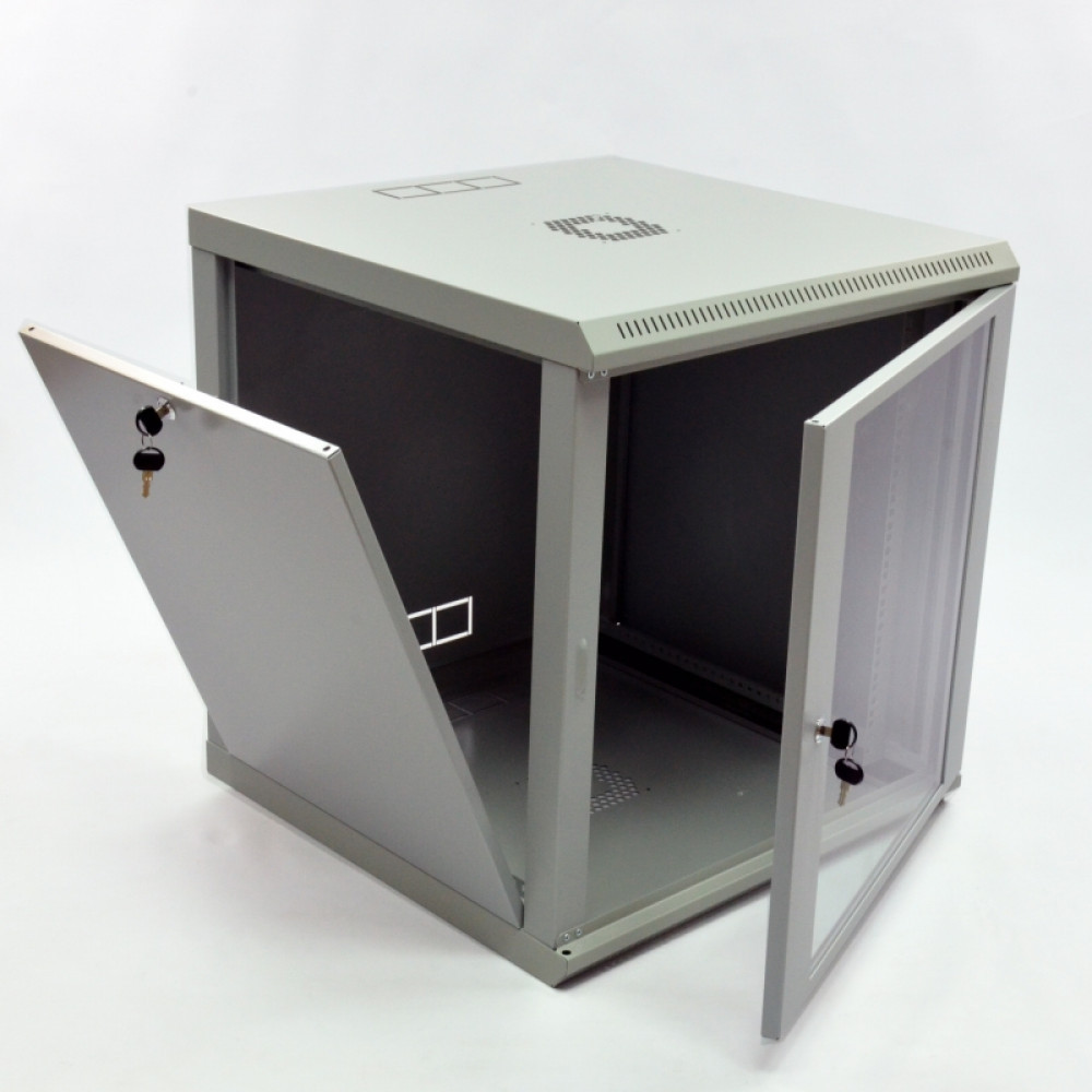 Шафа серверна CMS 12U 600 х 600 х 640 UA-MGSWL126G для мережевого обладнання Київ - фото 2