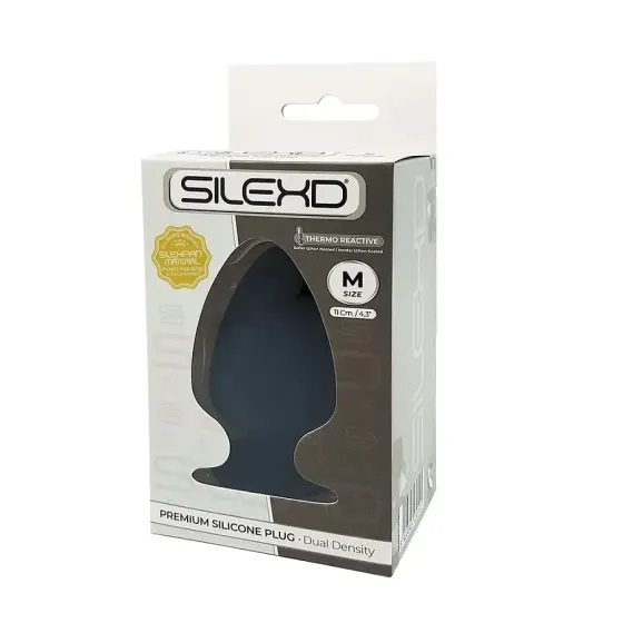 Анальна пробка SilexD (Model 1 size M) двошарова, силікон + Silexpan, діаметр 6,2 см Львів