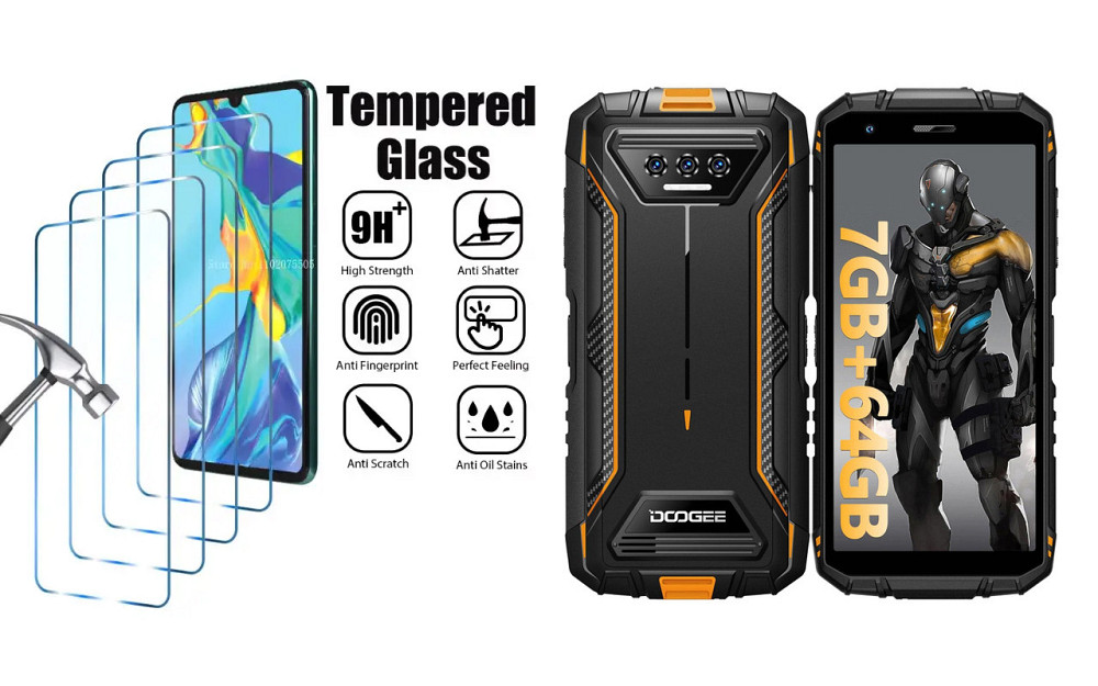 Защитное стекло ArmorGlass для DOOGEE S41, S41 Max, S41 Plus, S41 Pro, S41T – устойчивое к царапинам и ударам Киев - изображение 1