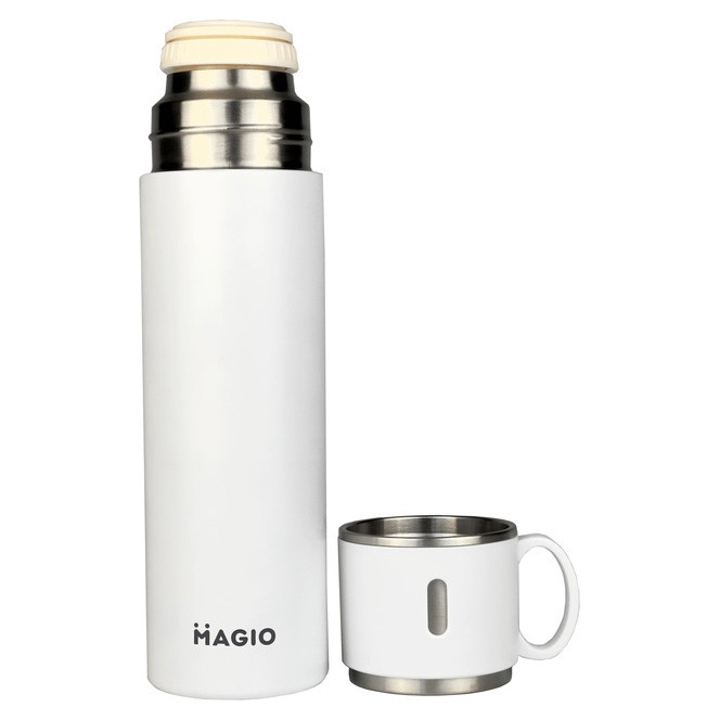 Термос для питної води туристичний MAGIO MG-1046W 0.5 л, Гарний невеликий термос для чаю топ JU-16 Одеса - фото 8