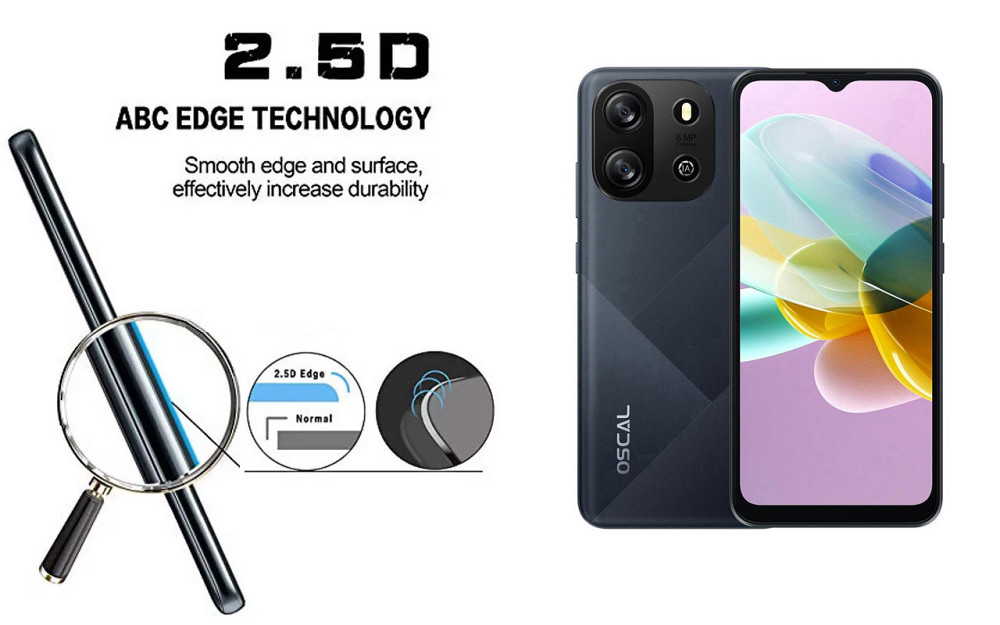 Захисне скло ArmorGlass для Blackview Oscal Flat 1C – стійке до подряпин та ударів Київ - фото 2