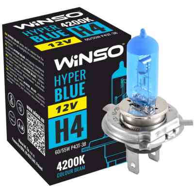 Автолампа WINSO H4 HYPER BLUE 4200K 60/55W (712440) Винница