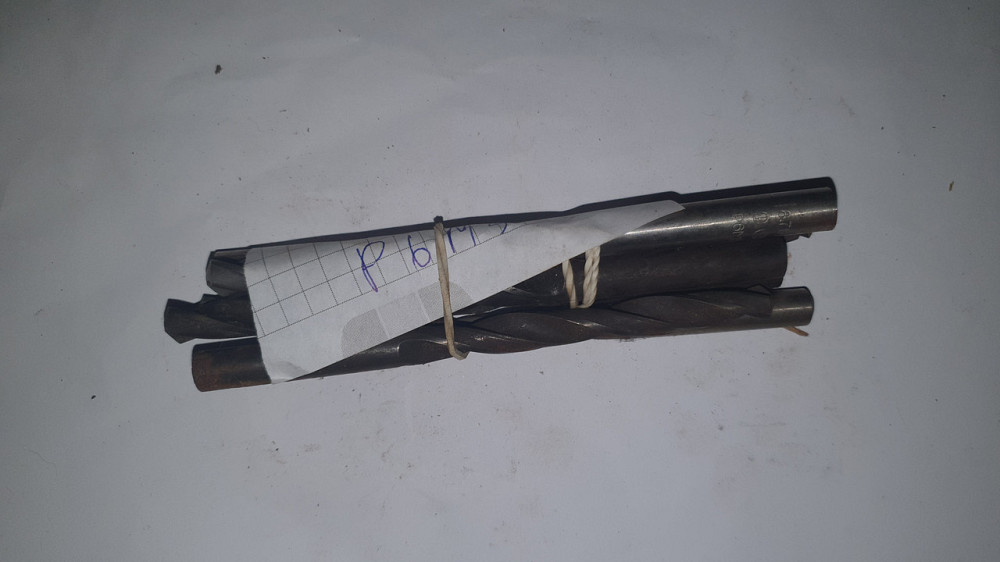 Сверло с цилиндрическим хвостовиком 8.7 мм. Р6М5. СССР. Харьков - изображение 1