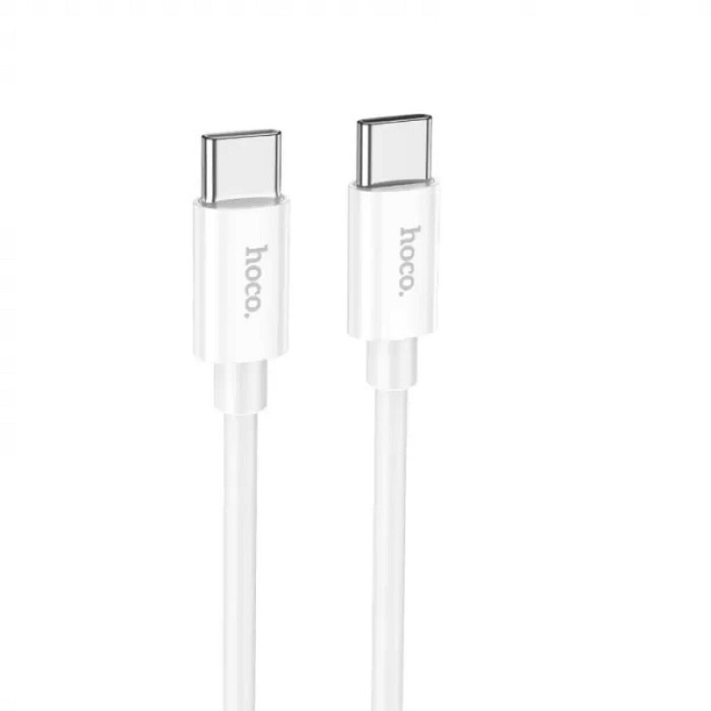 Кабель HOCO X87 Magic silicone 60W PD charging data cable for Type-C to Type-C White Київ - фото 1