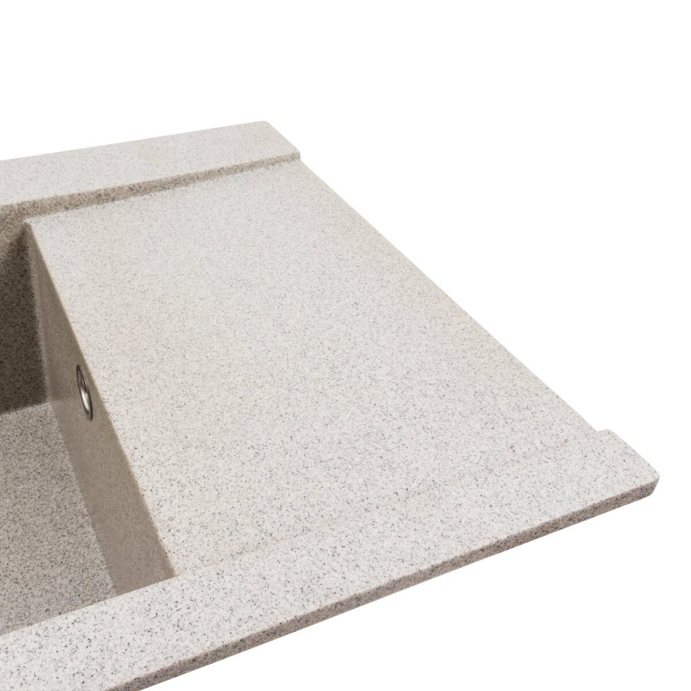 Гранітна мийка для кухні VALESO 9651 ATLAS матовий Сірий Коломия - фото 2