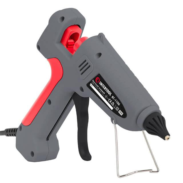 Пістолет клейовий 100(300) Вт, 215-230°C, під стрижні 10,8-11,5 мм, 13-30 г/хв INTERTOOL RT-1106 Київ - фото 5