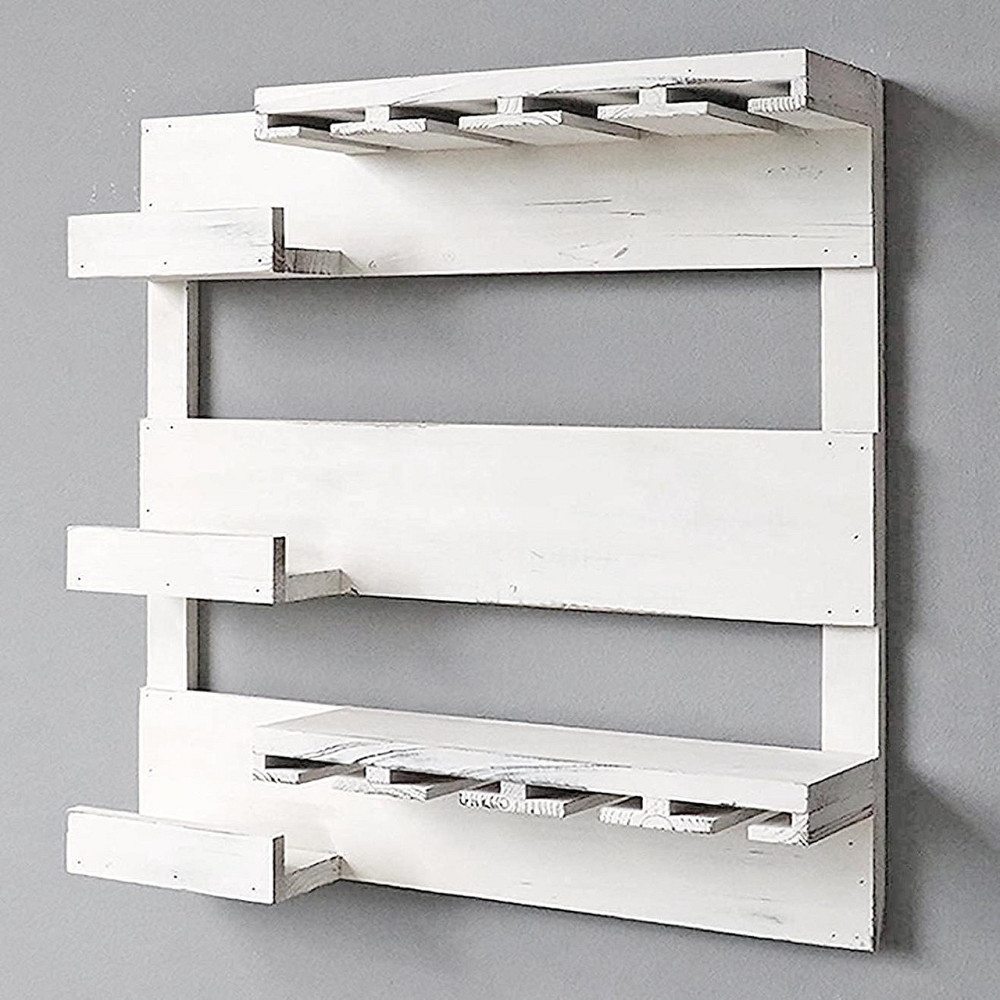 Настінна винна полиця "Яманасі" шеббі Миколаїв - фото 2