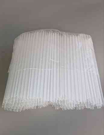 Трубочка для напоїв d4.8 12,5 см "Куля" прозора (200 шт) Харків