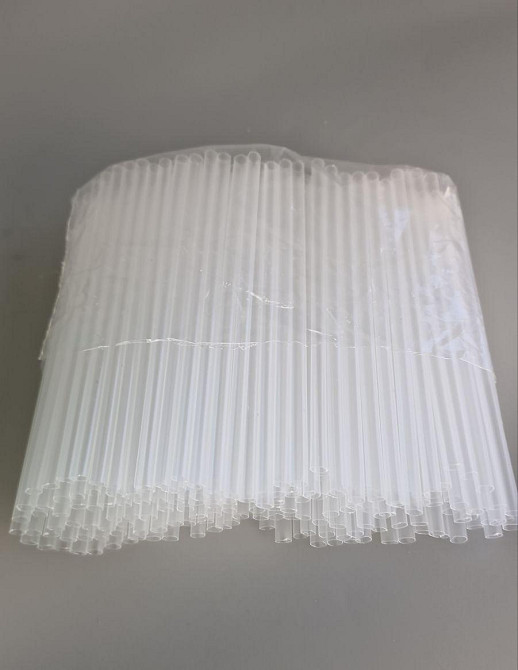 Трубочка для напоїв d4.8 12,5 см "Куля" прозора (200 шт) Харків - фото 2