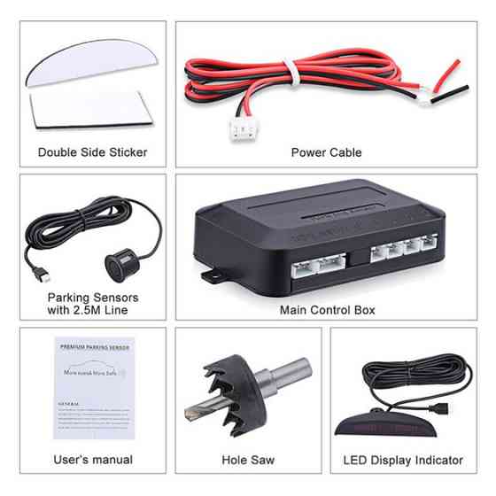 Паркувальна система на 4 датчики паркування парктронік Assistant Parking Sensor CX-86 Івано-Франківськ