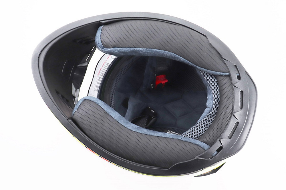 Шолом інтеграл, закритий (сертифікація DOT)+відкидні окуляри BLD-М61 M (57-58см), ЧОРНО-ЖОВТИЙ (флуоресцентний) Київ - фото 7