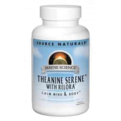 Аминокислота Source Naturals Теанин с Релорой, Serene Science, 60 таблеток (SN1772) Винница