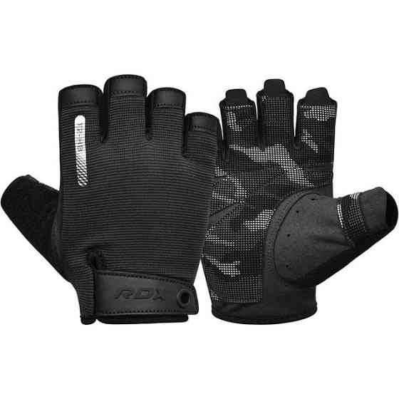 Рукавички для фітнесу RDX T2 Half Black M Каменское