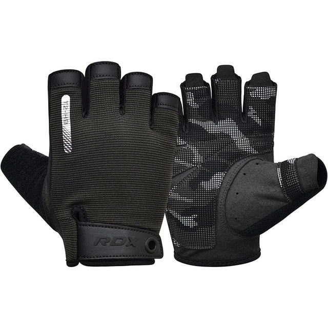 Рукавички для фітнесу RDX T2 Half Black M Каменское - изображение 1